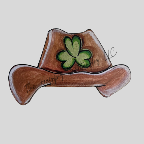 Lucky Cowboy Charm: Buttercup's Shamrock Cowboy Hat