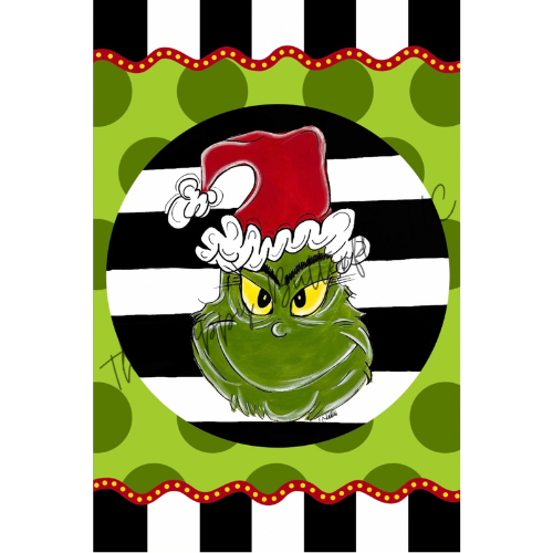 Christmas Grouch: Custom Christmas Flag