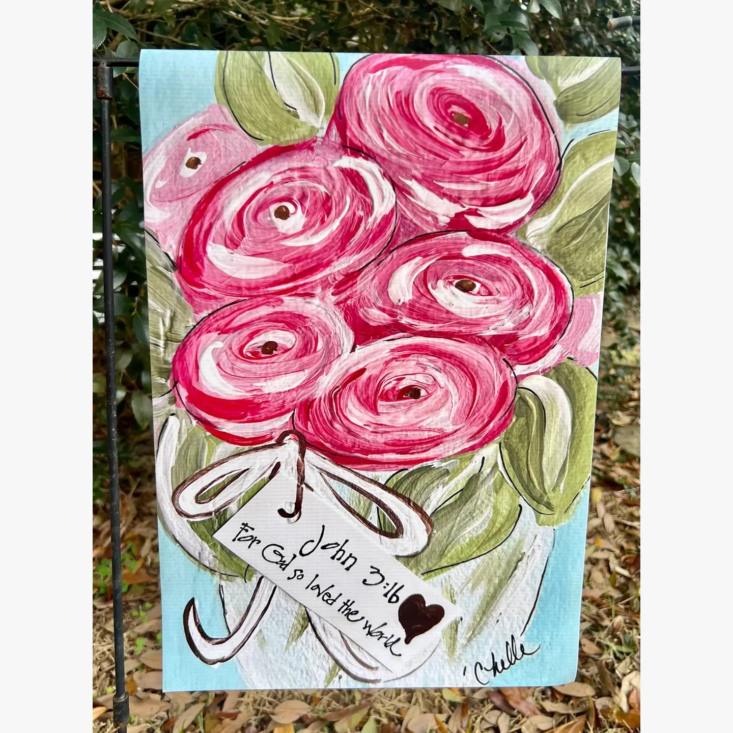 Garden Flag: For God So Loved The World, Roses