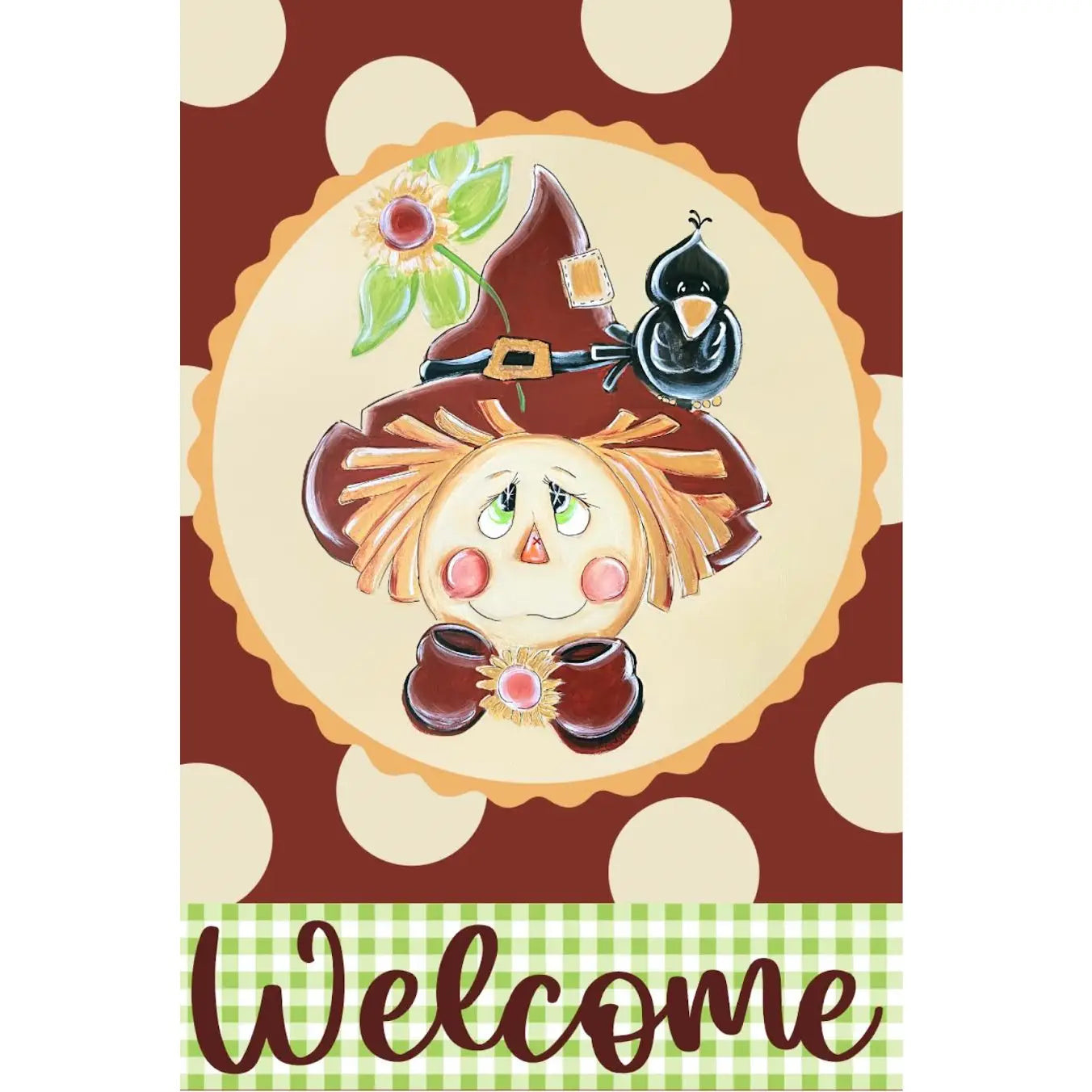 Garden Flag: Fall Thanksgiving Scarecrow