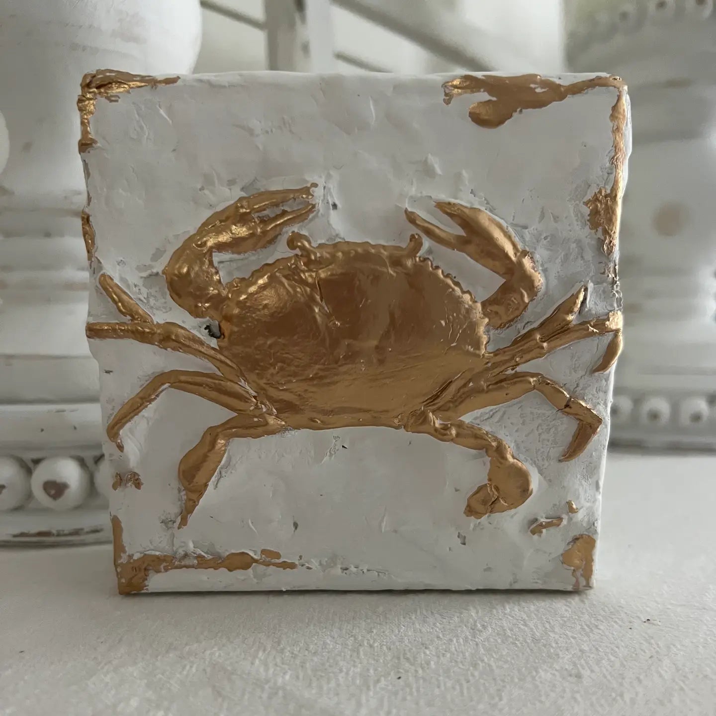Canvas Clays 4 X 4:  Gold Crab