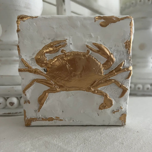 Canvas Clays 4 X 4:  Gold Crab