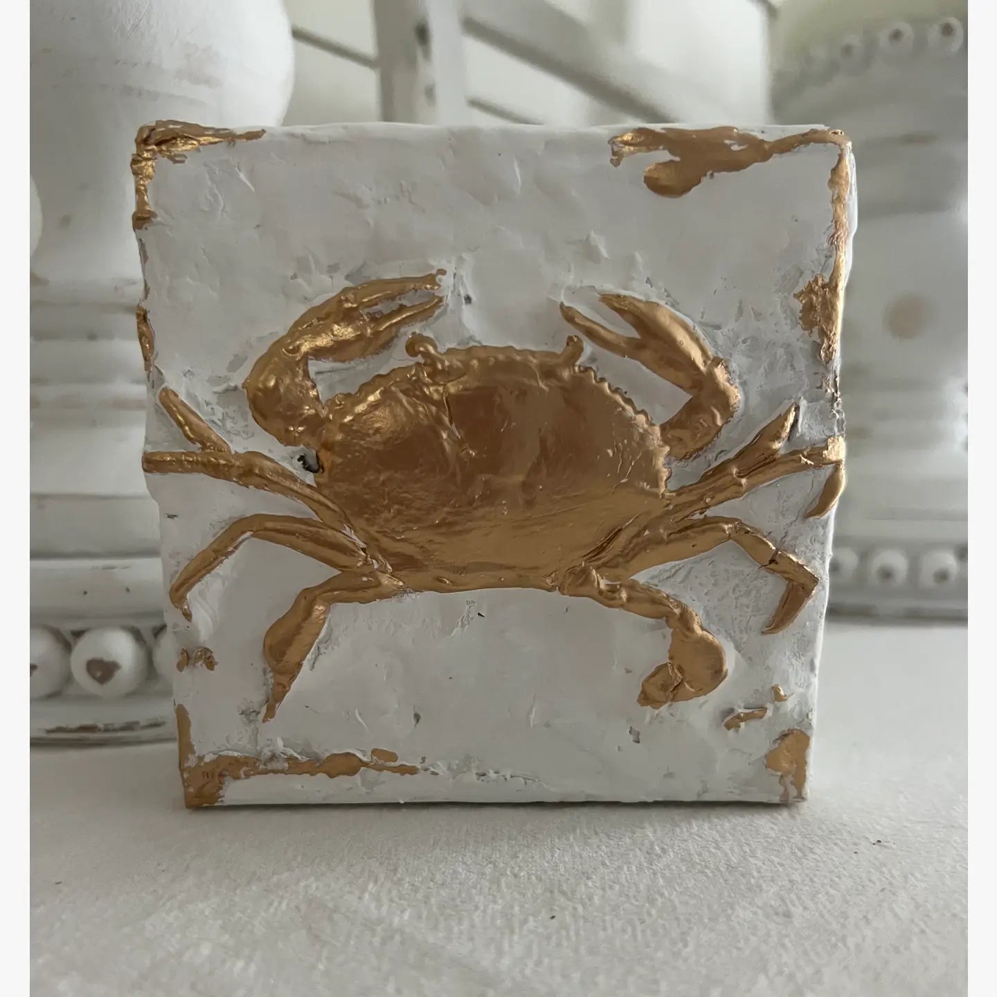 Canvas Clays 4 X 4:  Gold Crab