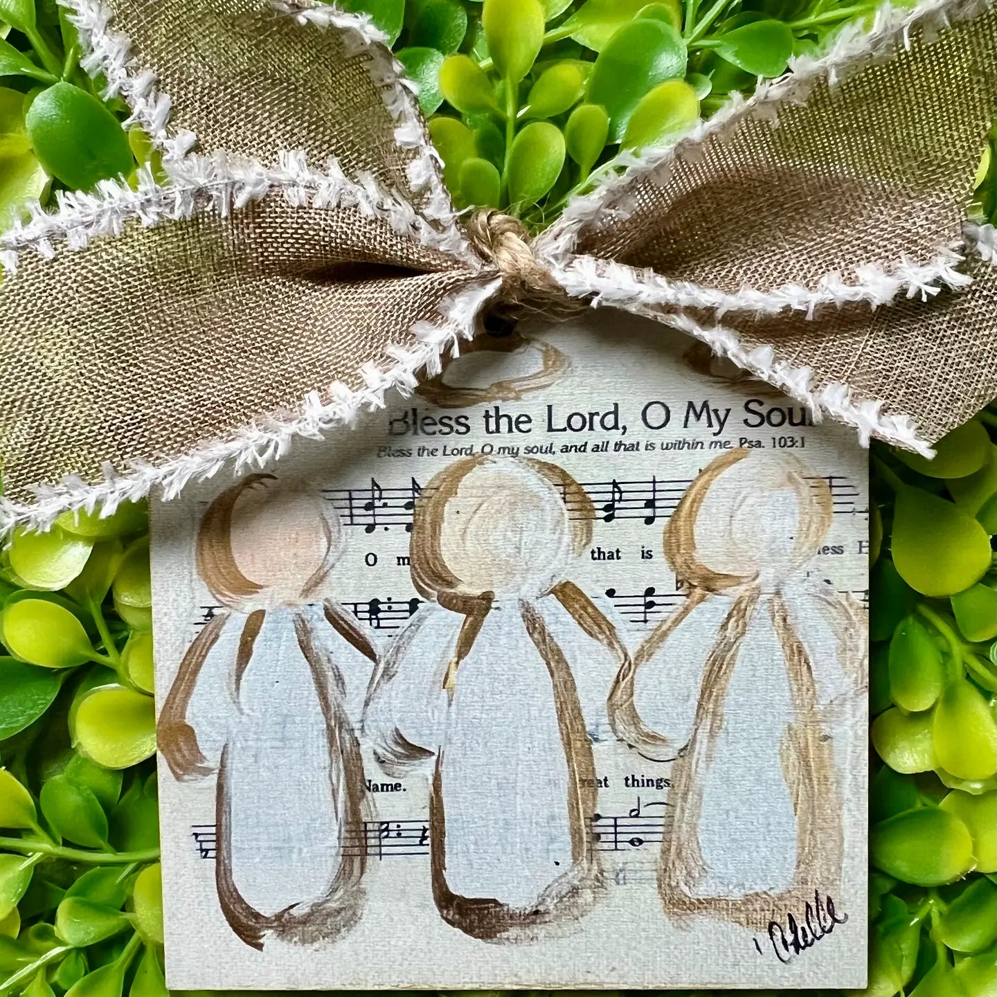 Christmas Ornament:  Bless the Lord My Soul 4"