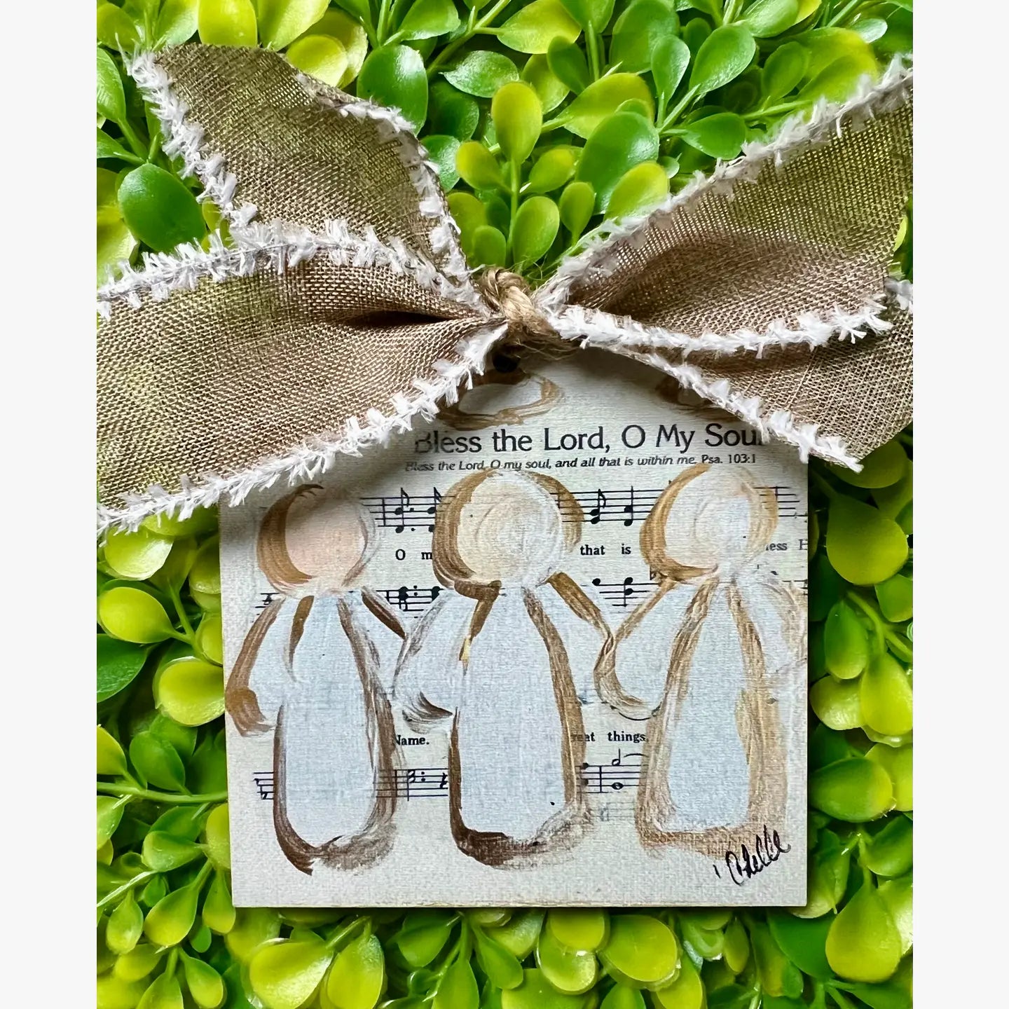 Christmas Ornament:  Bless the Lord My Soul 4"