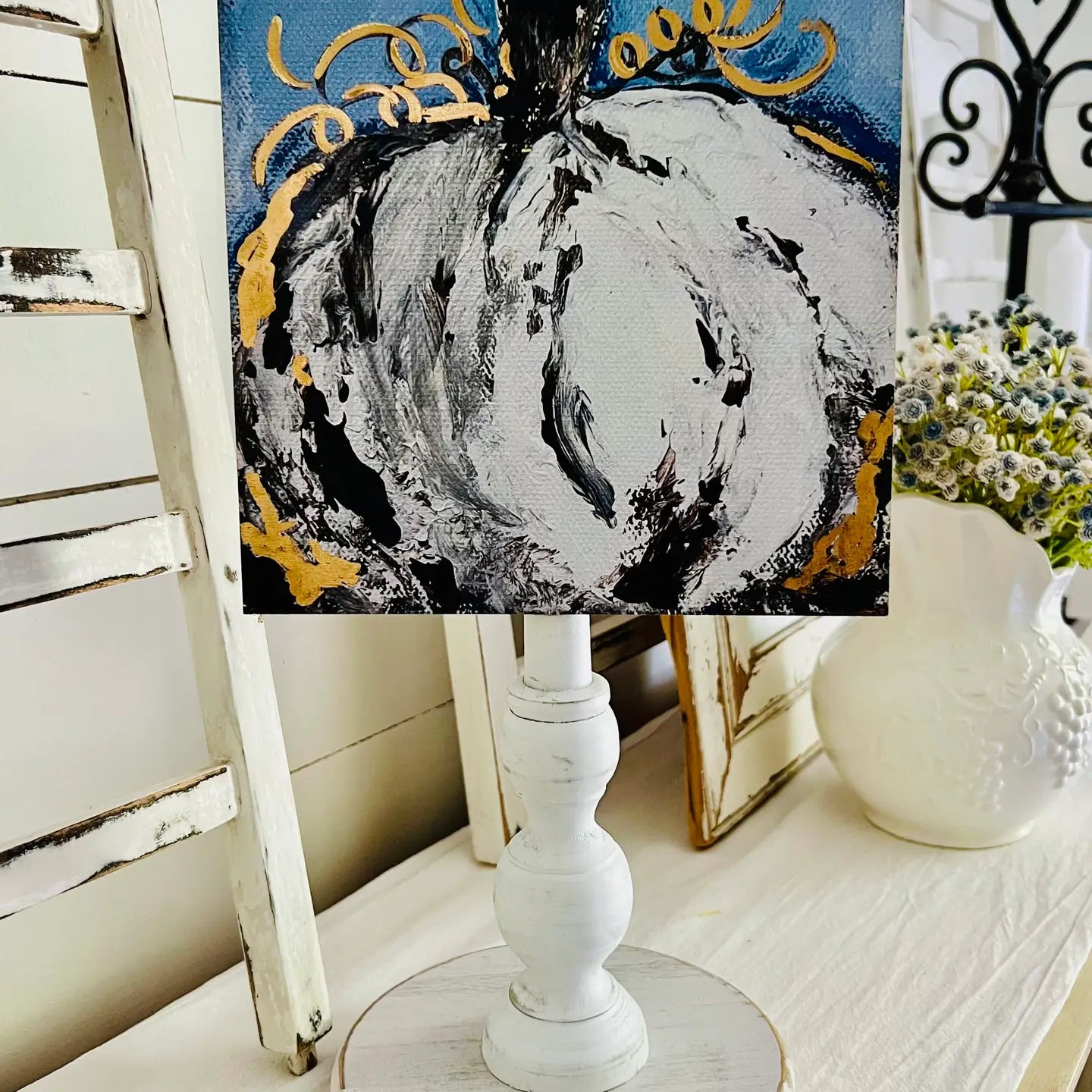 Seasonal & Everyday Toppers: White Pumpkin