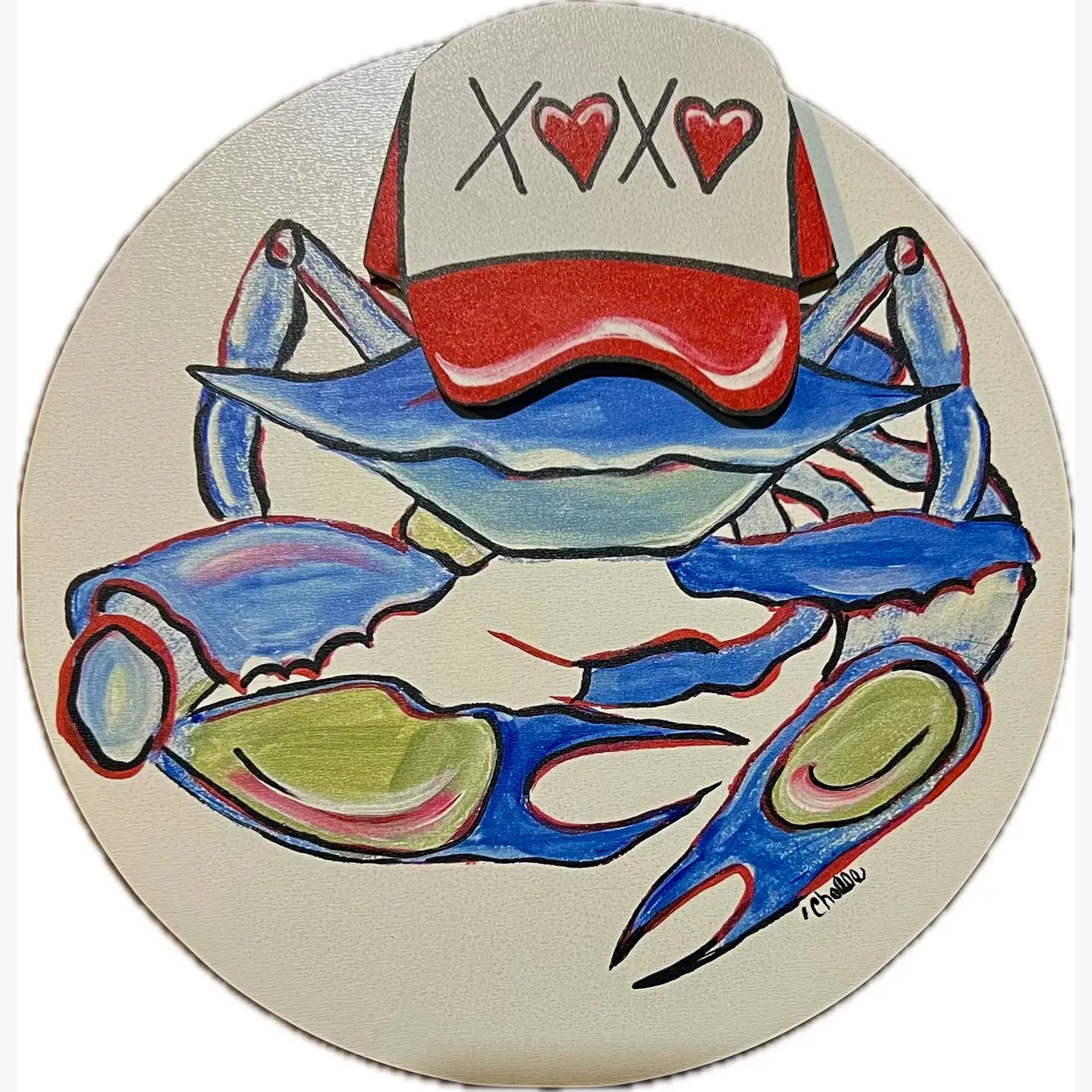 Crusty the Crab: The Blue Crab that changes hats all year