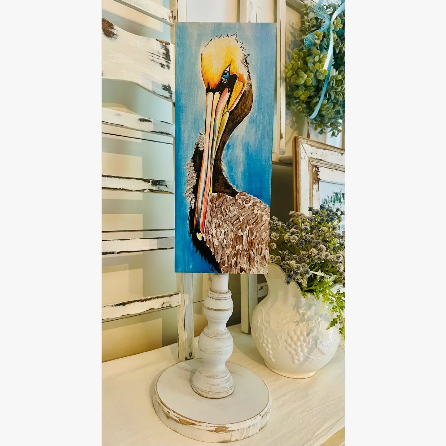 Seasonal & Everyday Toppers: Pelican in Blue