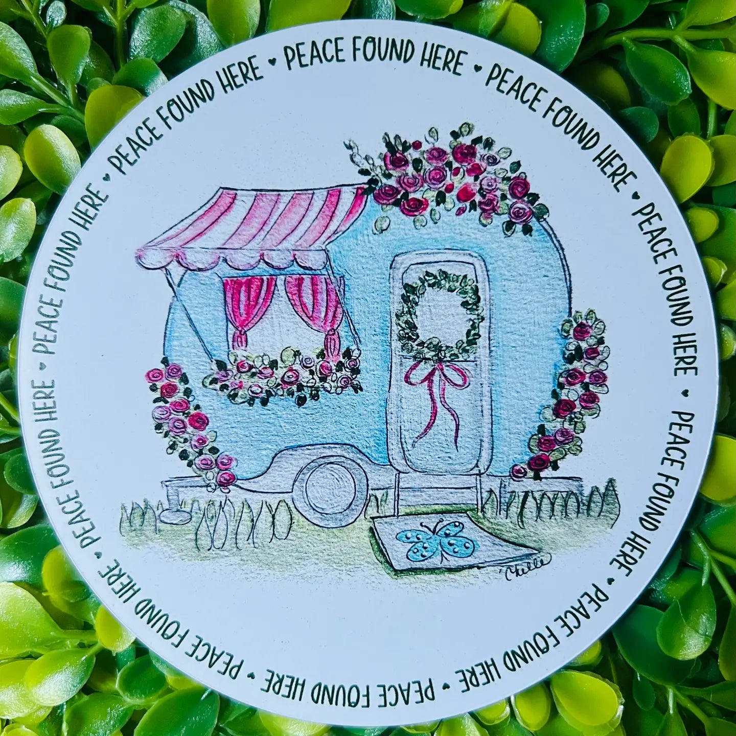 Vinyl Magnets: Peace found Here