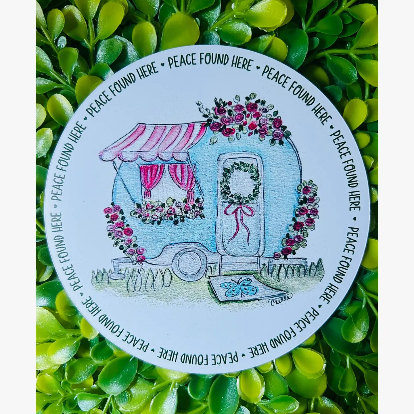 Vinyl Magnets: Peace found Here