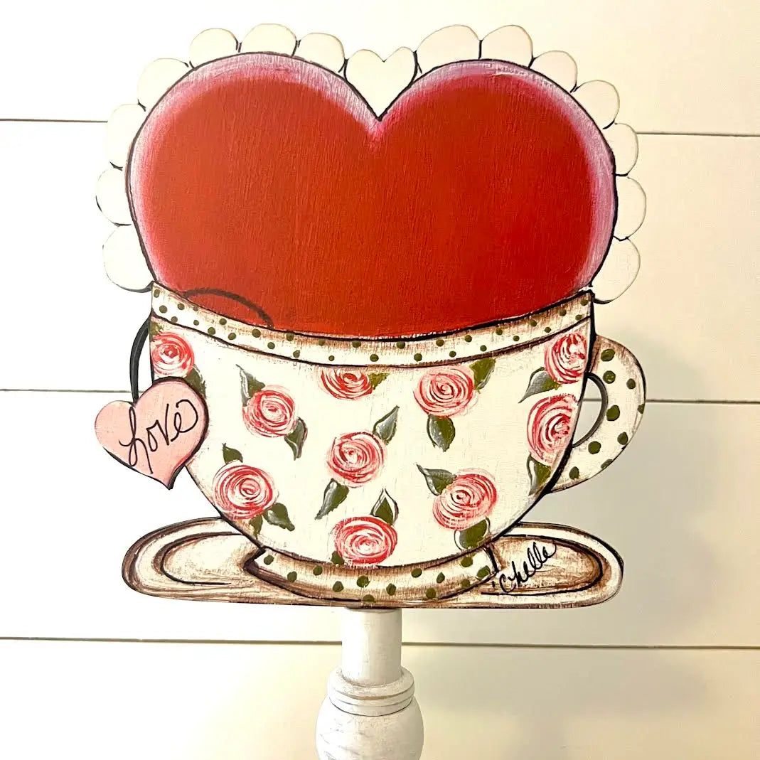 Seasonal & Everyday Toppers: Heart in a Teacup