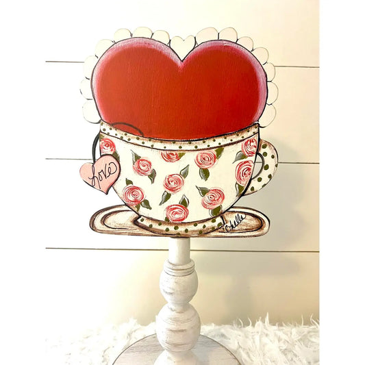 Seasonal & Everyday Toppers: Heart in a Teacup