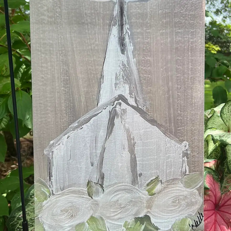 Garden Flag: Country Gray Church