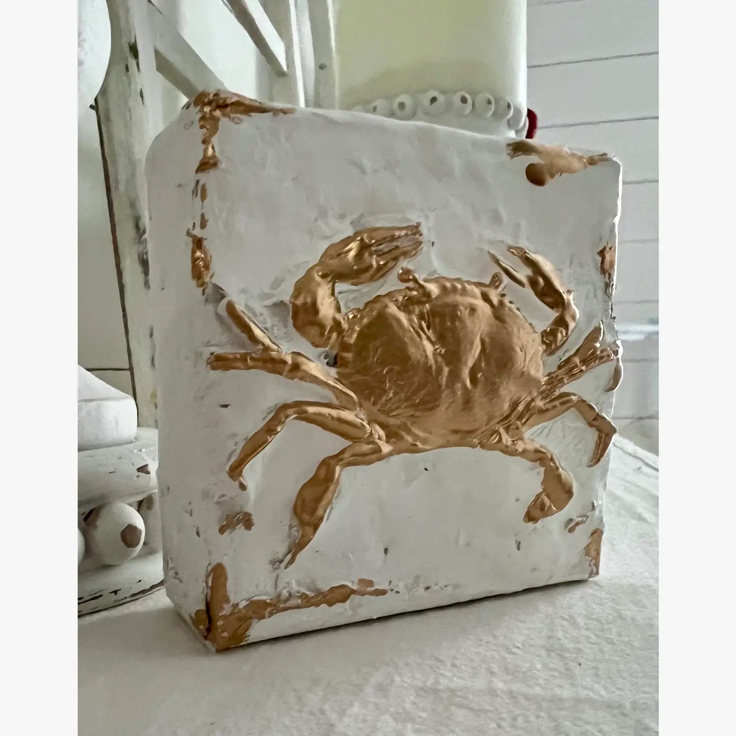 Canvas Clays 4 X 4:  Gold Crab