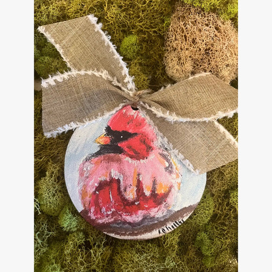 Christmas Ornament: Single Cardinal