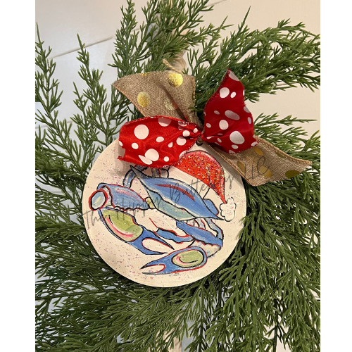 Santa Crab: Custom Christmas Ornament