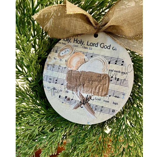 Holy, Holy: Custom Christmas Ornament/Tag