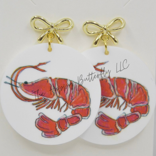 Shrimp: Custom Earrings