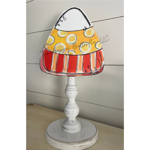 Polka Dot Candy Corn: Custom Halloween Topper