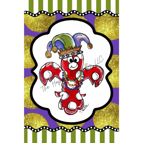 Creole Queen: Custom Mardi Gras Flag