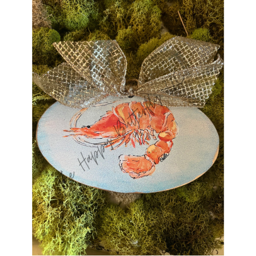 Shrimp: Custom Christmas Ornament