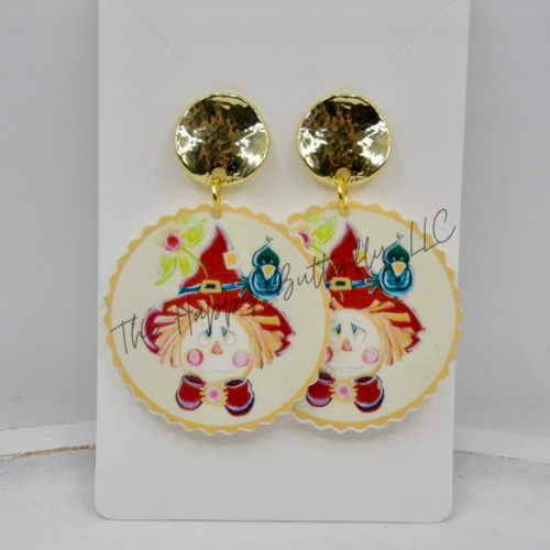 Scarecrow: Custom Fall Earrings