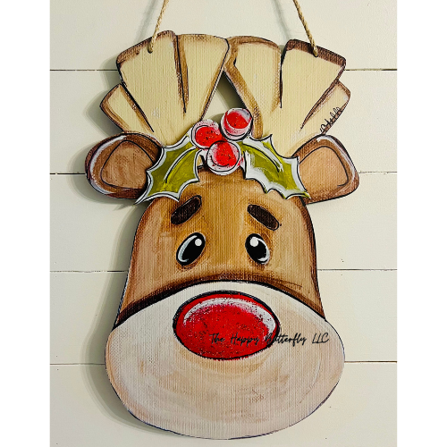 Christmas Reindeer | Custom Door Hanger