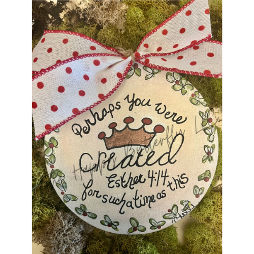 Esther 414: Custom Christmas Ornament/Tag