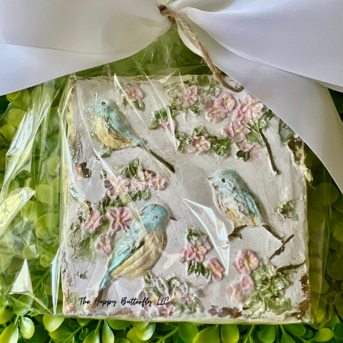 Blue Bird and flowers