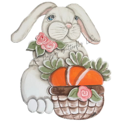 Blossom Bunny Blessings: Custom Garden Stake