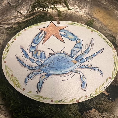 Coastal Star Crab: Custom Ornament/Tag