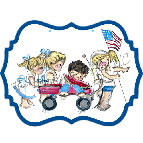 Star Spangled Journey: Custom Door Hanger