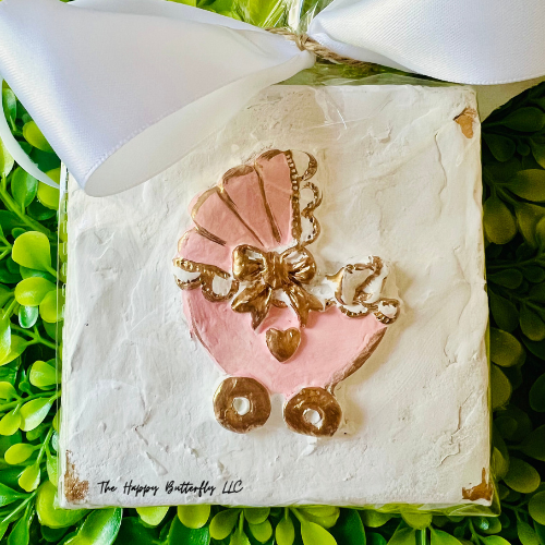 Pink Vintage Stroller