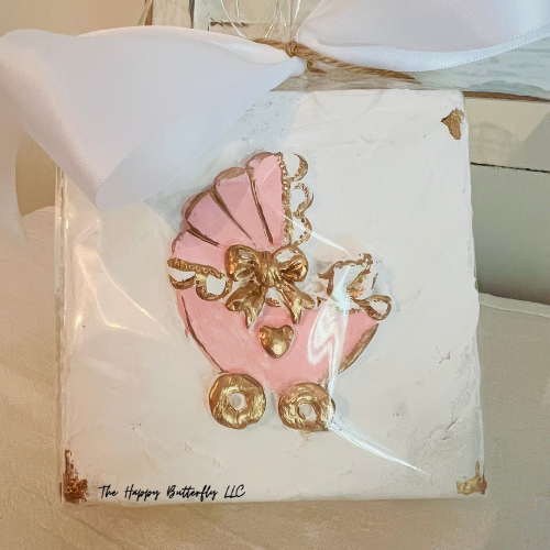 Pink Vintage Stroller