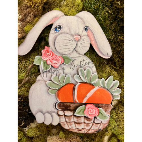 Blossom Bunny Blessings: Custom Wreath Attachment