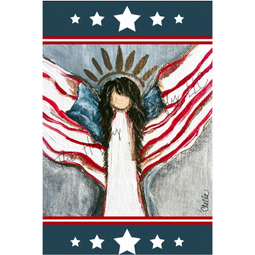 Ms. Dale, Our Patriotic Angel: Custom Flag