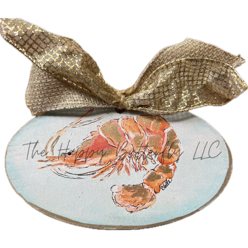 Shrimp: Custom Christmas Ornament