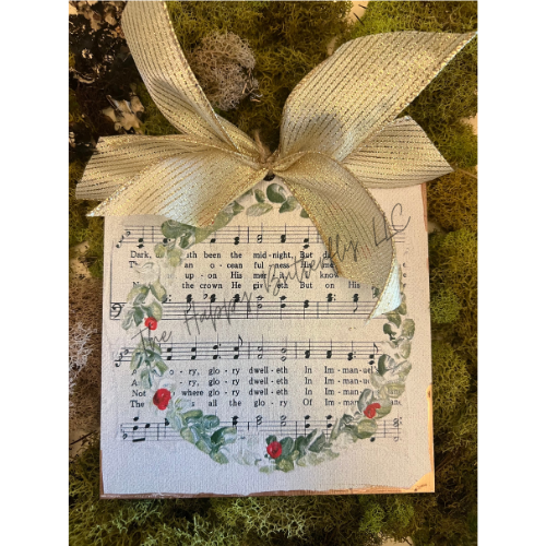 Musical Wreath: Custom Christmas Ornament