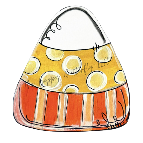 Polka Dot Candy Corn: Interchangeable Door Attachment