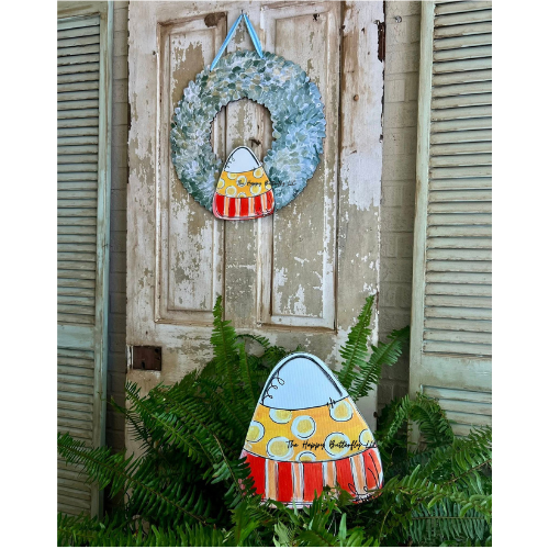 Polka Dot Candy Corn | Custom Garden Flags