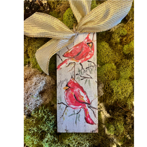 Red Birds: Custom Christmas Ornament