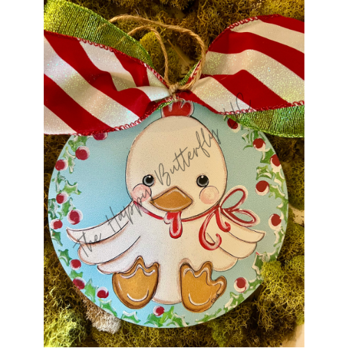 Christmas Chick: Custom Christmas Ornament