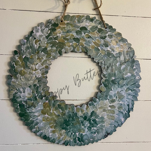 Green Wreath: Custom Interchangeable Door Hanger