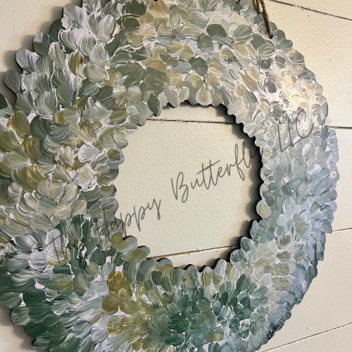 Green Wreath: Custom Interchangeable Door Hanger