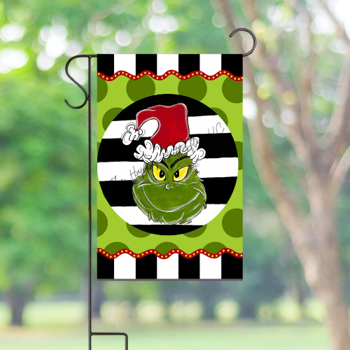 Christmas Grouch: Custom Christmas Flag