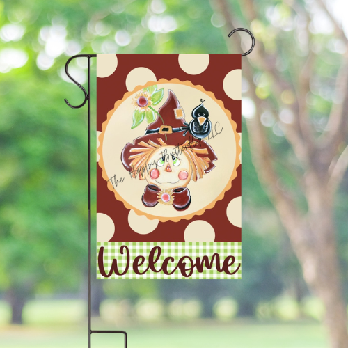 Jackson Sage the Scarecrow: Custom Garden Flag