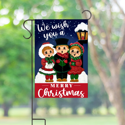 We wish you a Merry Christmas: Custom Christmas Flag